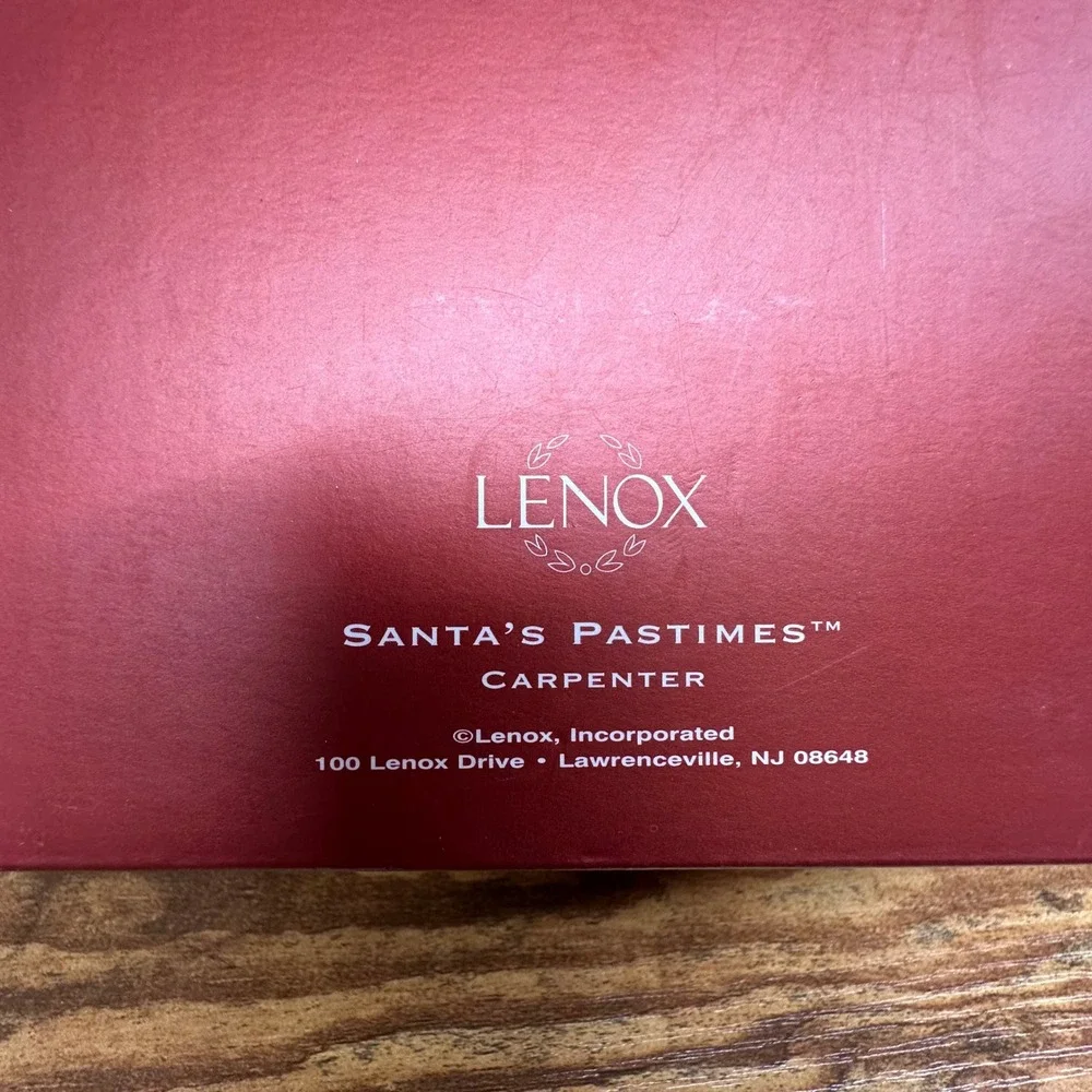 Lenox For The Holidays Santa's Caretaker Porcelain‎ Figurine Honey Do List Box